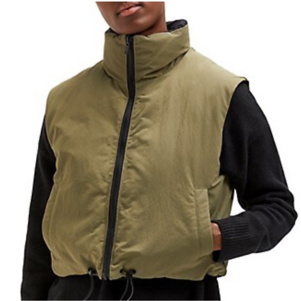 SELECTED Zip-Front Puffer Vest Reversible - Picture 1 of 11